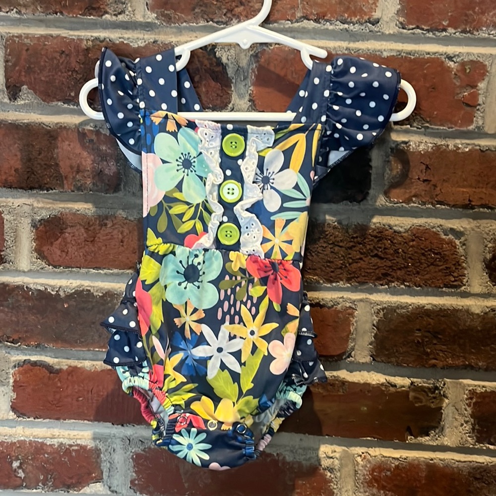 Ruffle Floral Sunsuit